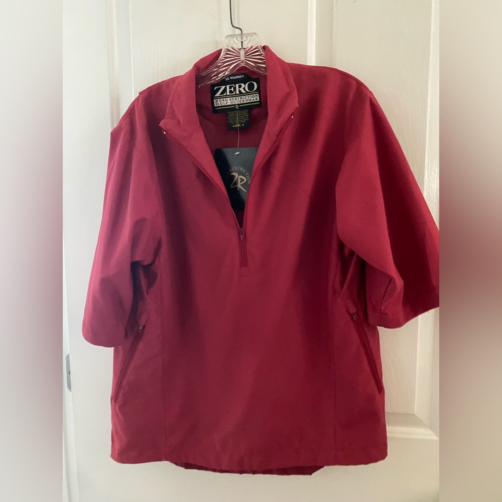 ZERO.. WOMENS Red Half-Zip Jacket - Picture 12 of 16